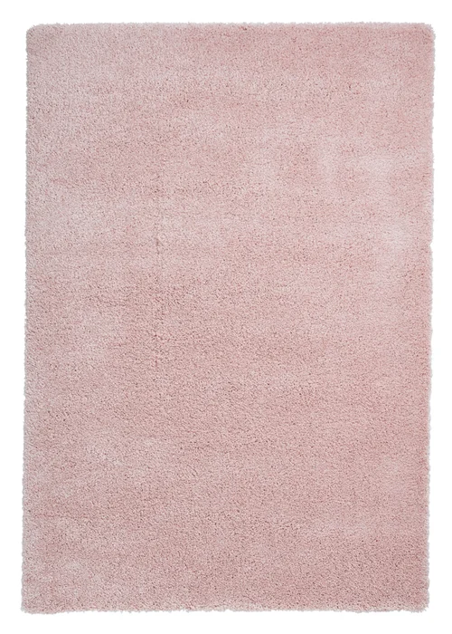 Think Rugs Sierra Pink Plain Shaggy Rectangle Rug - 80 x 150 Image 2