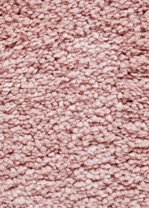 Think Rugs Sierra Pink Plain Shaggy Rectangle Rug - 80 x 150 Image 3