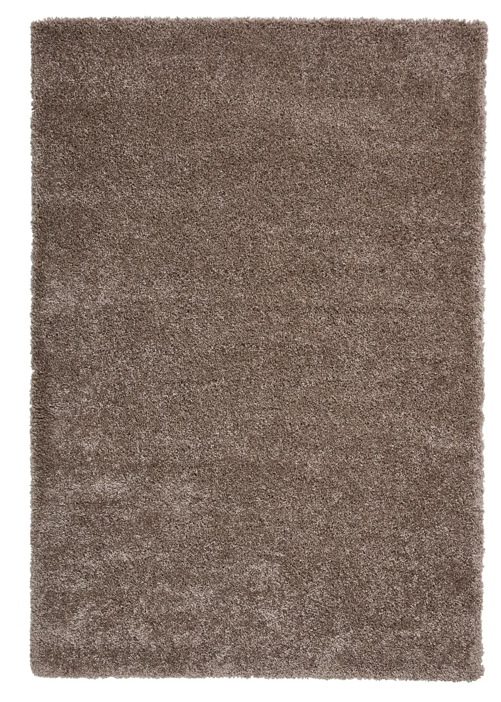 Think Rugs Sierra Beige Plain Shaggy Rectangle Rug - 80 x 150 Image 2