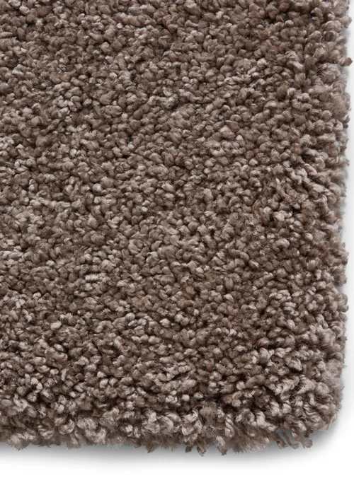Think Rugs Sierra Beige Plain Shaggy Rectangle Rug - 80 x 150 Image 5