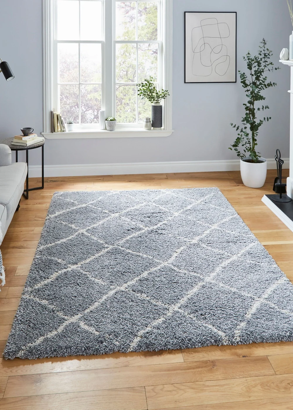 Think Rugs Scandi Berber Grey/Cream Berber Rectangle Rug - 120 x 170 Image 1