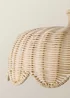 ValueLights Naveah Wood Rattan Natural Tapered Ceiling Pendant Shade (18cm x 38cm x 38cm) - One Size Image 4