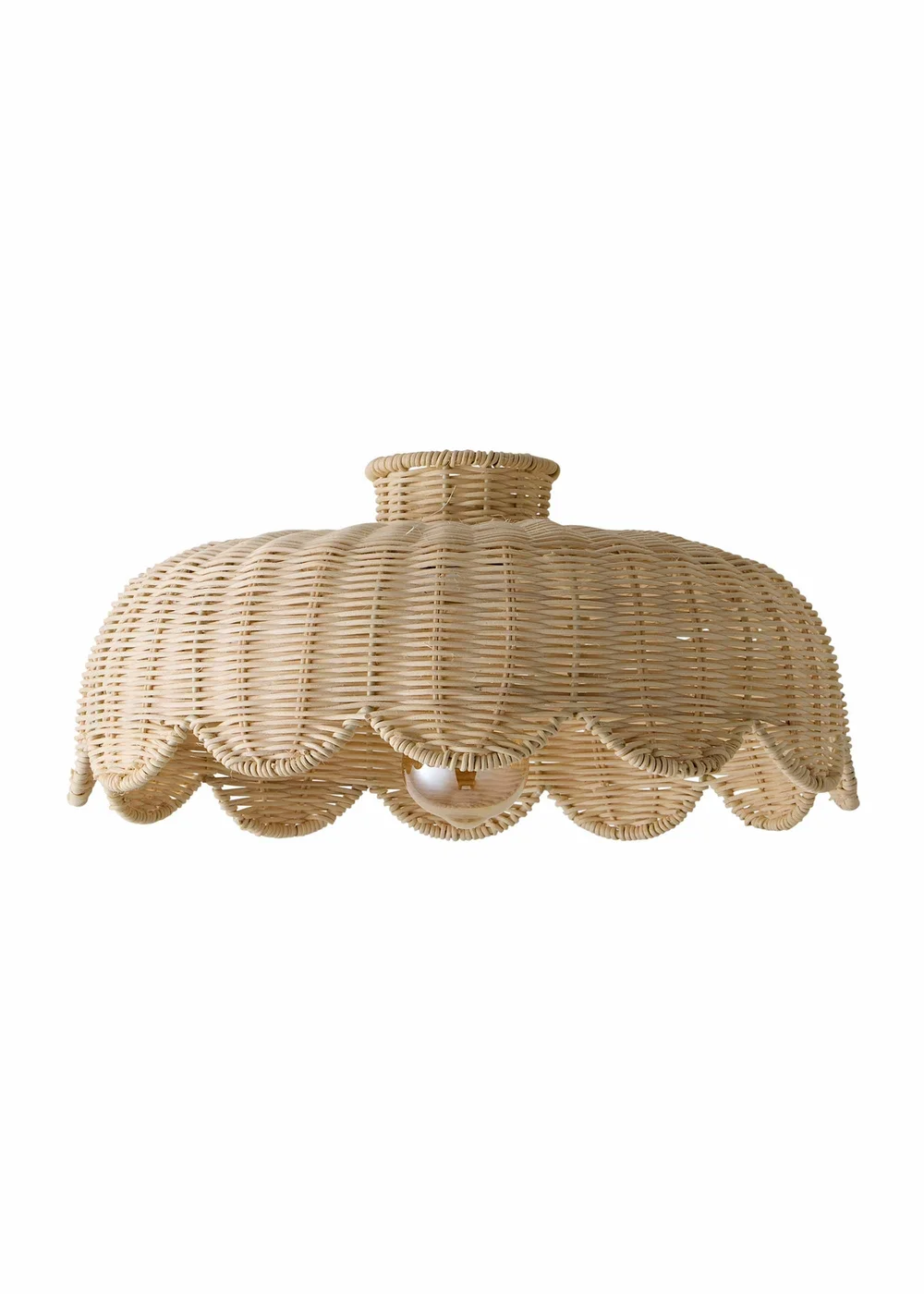 ValueLights Naveah Wood Rattan Natural Tapered Ceiling Pendant Shade (18cm x 38cm x 38cm) - One Size Image 2