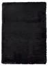 Think Rugs Super Teddy Black Plain Shaggy Rectangle Rug - 60 X 120 Image 3