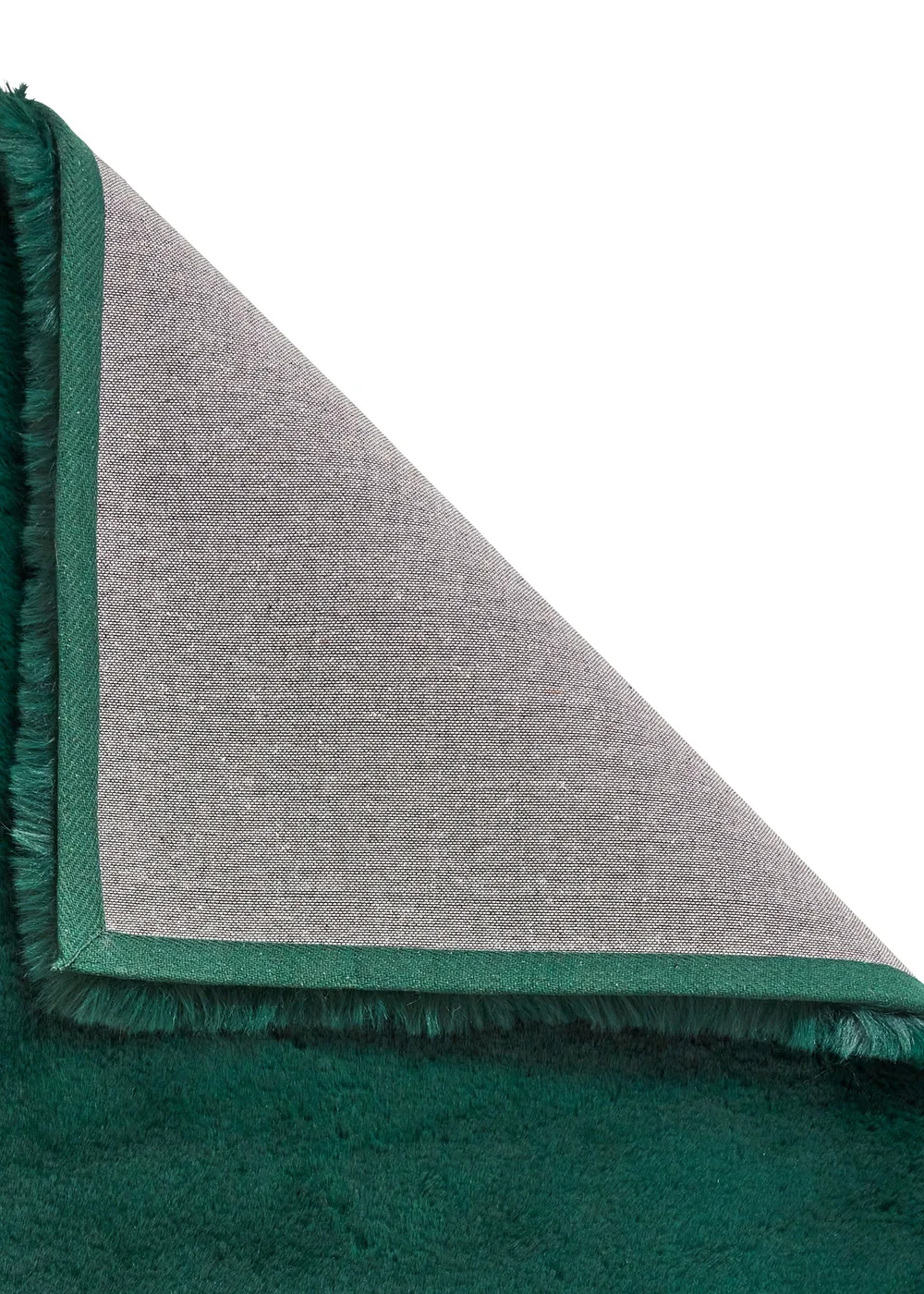 Think Rugs Super Teddy Jewel Green Plain Shaggy Rectangle Rug - 60 X 120 Image 4