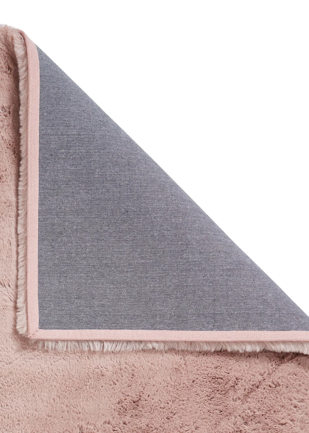 Think Rugs Super Teddy Rose Plain Shaggy Rectangle Rug - 80 x 150 Image 4