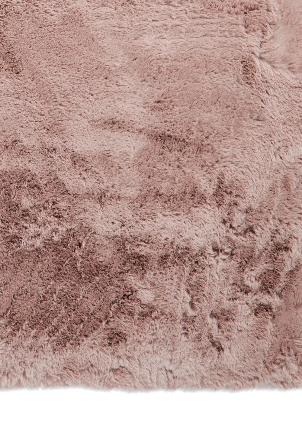 Think Rugs Super Teddy Rose Plain Shaggy Rectangle Rug - 80 x 150 Image 5