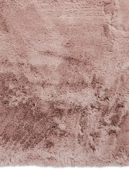 Think Rugs Super Teddy Rose Plain Shaggy Rectangle Rug - 80 x 150 Image 5
