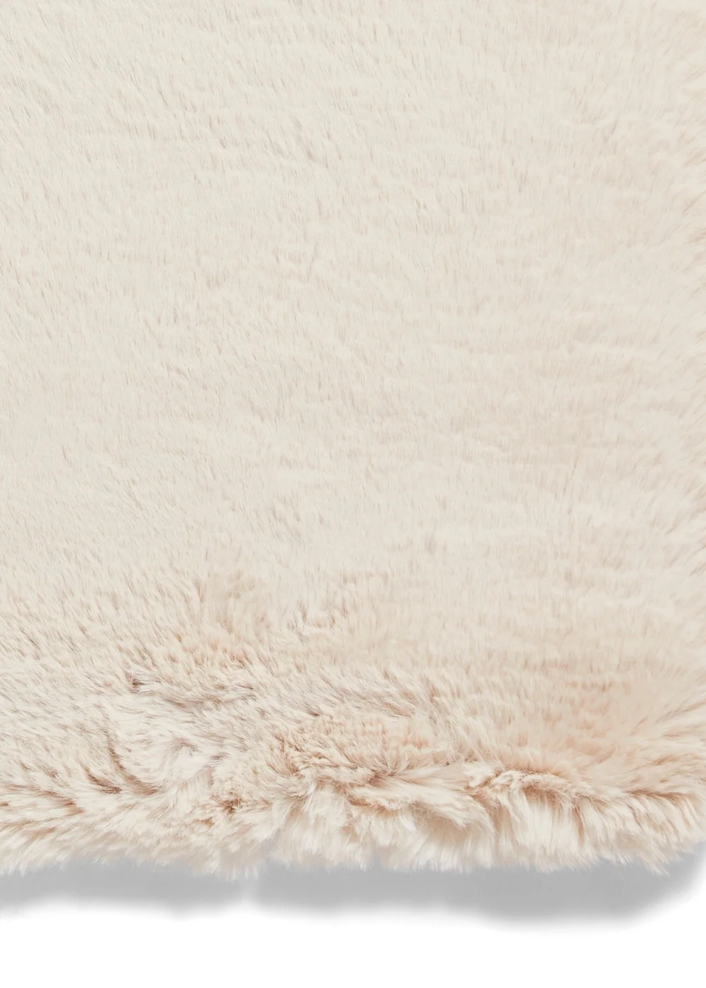 Think Rugs Super Teddy Beige Plain Shaggy Rectangle Rug - 60 X 120 Image 5