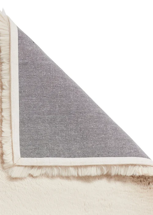 Think Rugs Super Teddy Beige Plain Shaggy Rectangle Rug - 60 X 120 Image 4