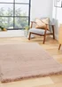 Think Rugs Super Teddy Mink Plain Shaggy Rectangle Rug - 60 X 120 Image 1
