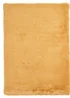 Think Rugs Super Teddy Mustard Plain Shaggy Rectangle Rug - 60 X 120 Image 3