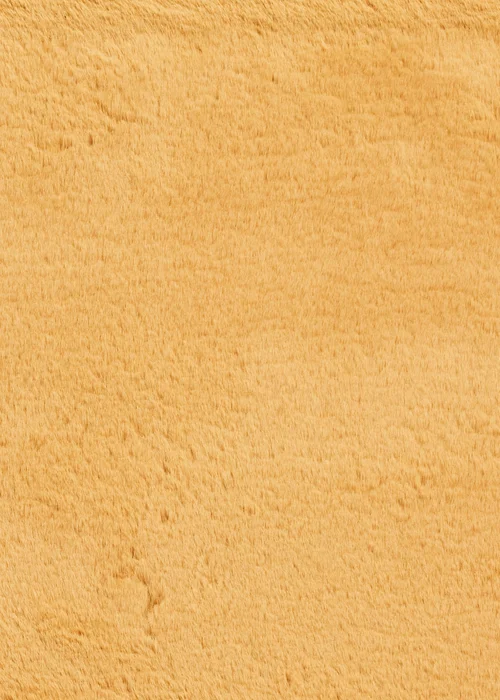 Think Rugs Super Teddy Mustard Plain Shaggy Rectangle Rug - 60 X 120 Image 6