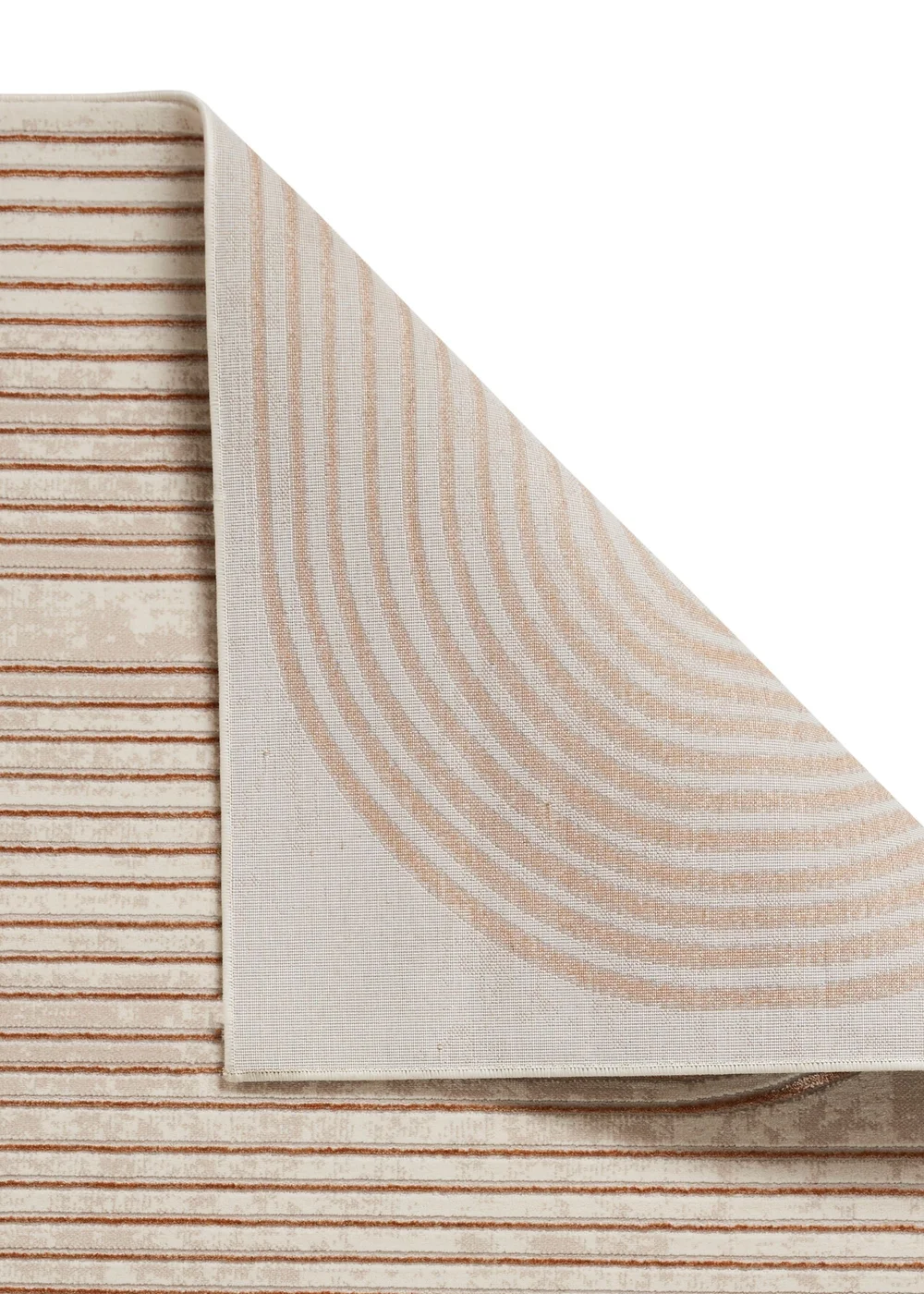 Think Rugs Apollo Bronze/Grey Modern Linear Rectangle Rug - 80 x 150 Image 4