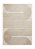 Think Rugs Apollo Grey/Gold Modern Linear Rectangle Rug - 80 x 150 Image 3