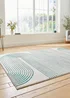 Think Rugs Apollo Grey/Green Modern Linear Rectangle Rug - 80 x 150 Image 2