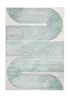 Think Rugs Apollo Grey/Green Modern Linear Rectangle Rug - 80 x 150 Image 3