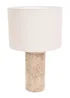 ValueLights Chloe Polished Table Lamp with Small Natural Drum Shade - One Size Image 1
