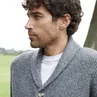 Threadbare Charcoal Shawl Collar Cardigan - Medium Image 3