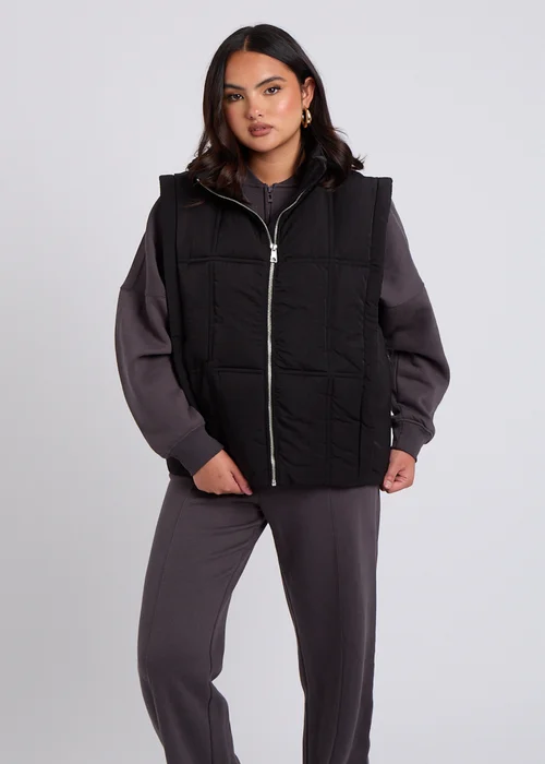 Urban Bliss Black Clean Padded Gilet - 14 Image 3