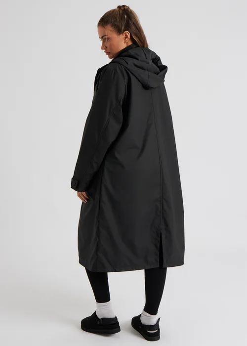 Urban Bliss Black Rubberised Raincoat - 10 Image 4