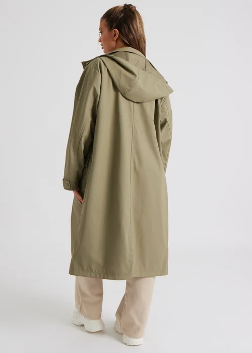 Urban Bliss Khaki Rubberised Raincoat - 10 Image 4