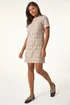 Roman Tan Textured Pocket Stretch Shift Dress - 14 Image 2