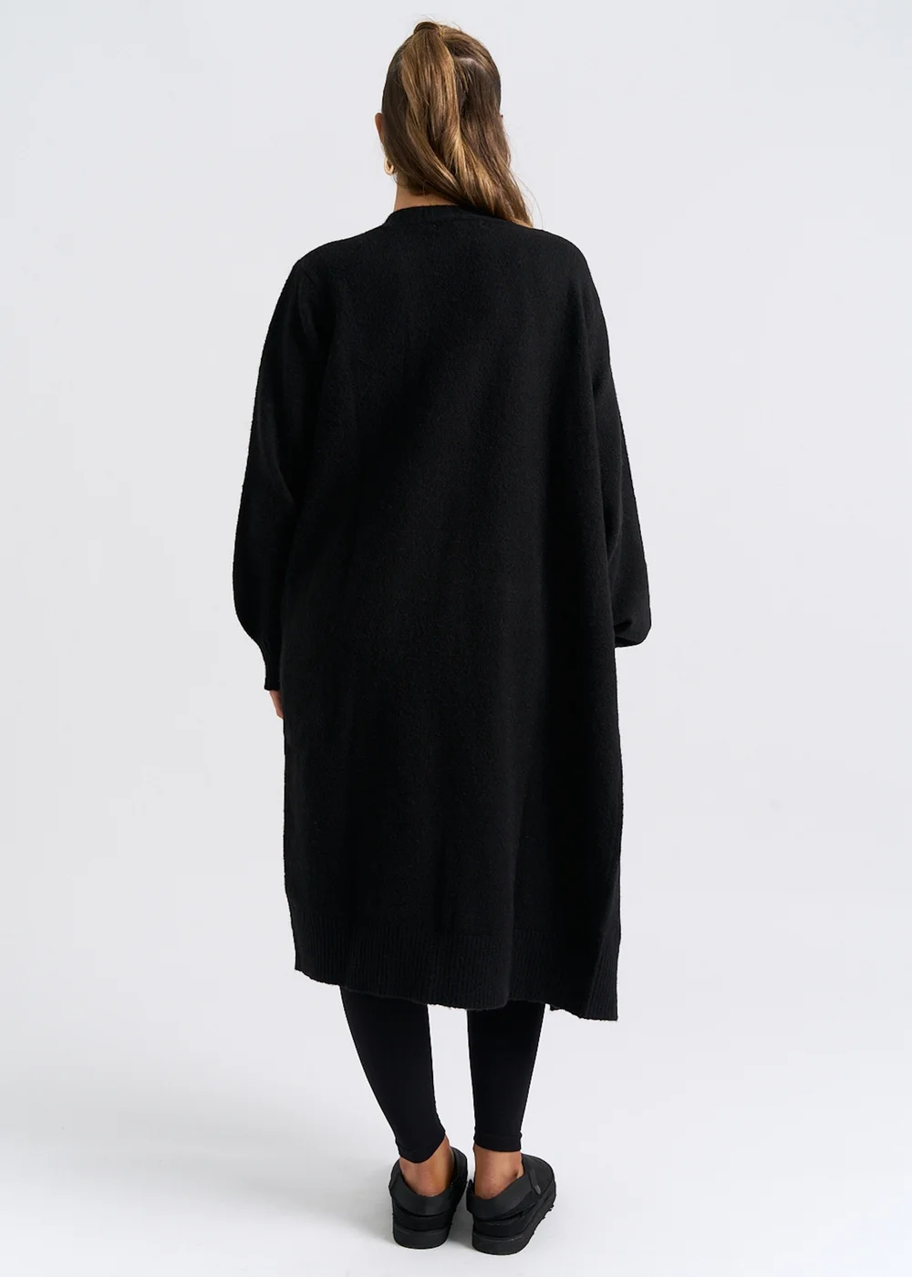 Urban Bliss Black Longline Cardigan - Small Image 2