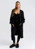 Urban Bliss Black Longline Cardigan - Small Image 1