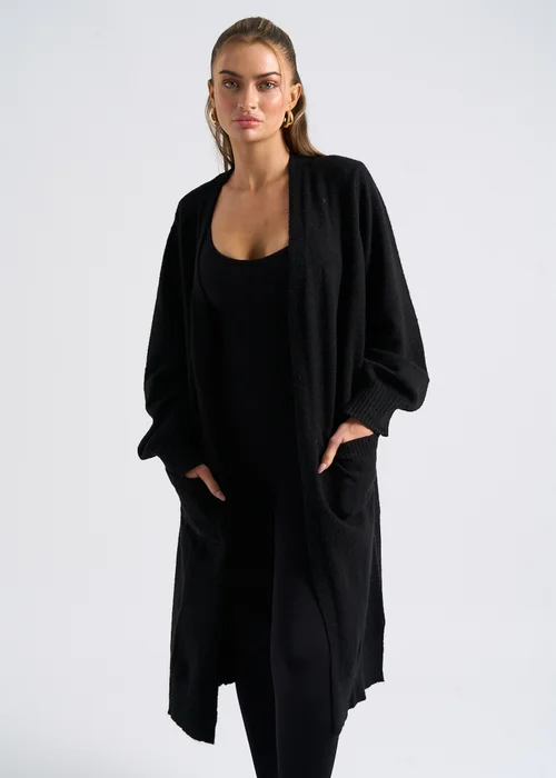 Urban Bliss Black Longline Cardigan - Small Image 4