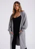 Urban Bliss Grey Longline Cardigan - Small Image 4