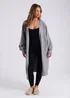 Urban Bliss Grey Longline Cardigan - Small Image 3
