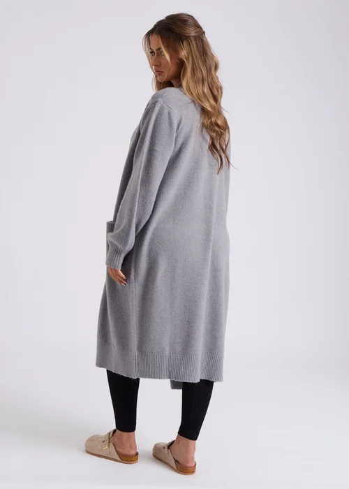Urban Bliss Grey Longline Cardigan - Small Image 2