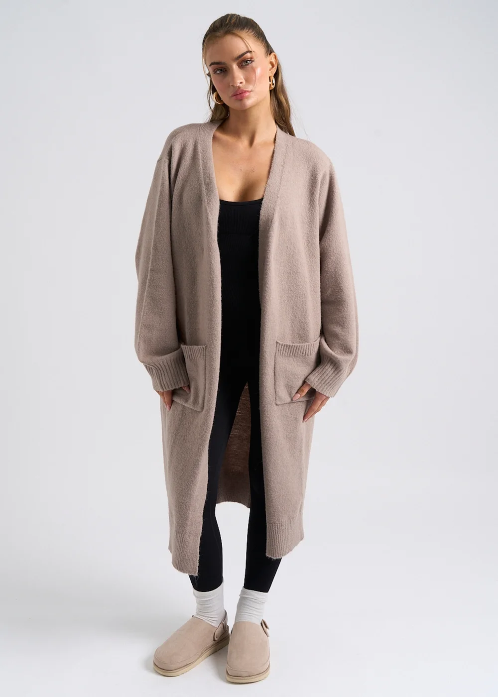 Urban Bliss Mink Longline Cardigan - Small Image 1