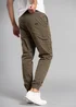 Tokyo Laundry Khaki Cotton Drawstring Cargo Trousers - 2XL Image 3