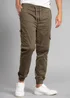 Tokyo Laundry Khaki Cotton Drawstring Cargo Trousers - 2XL Image 1