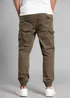 Tokyo Laundry Khaki Cotton Drawstring Cargo Trousers - 2XL Image 2