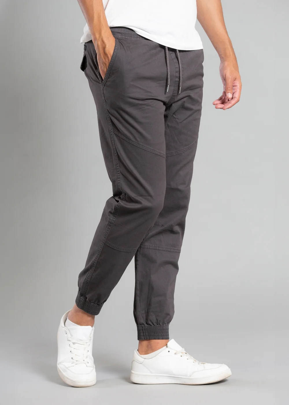 Tokyo Laundry Grey Cotton Cuffed Trouser - M Image 1