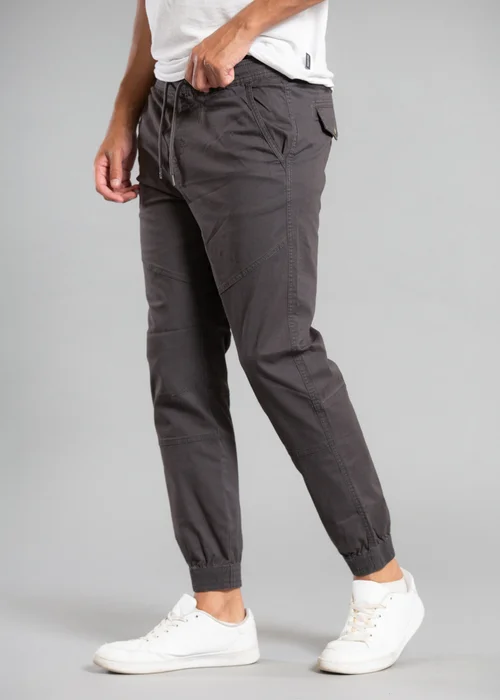 Tokyo Laundry Grey Cotton Cuffed Trouser - M Image 3