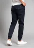 Tokyo Laundry Navy Cotton Cuffed Trouser - M Image 2