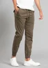 Tokyo Laundry Khaki Cotton Cuffed Trouser - XL Image 1