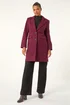 Roman Plum Tailored Single Breasted Coat - 14 Image 3