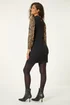 Roman Beige Animal Contrast Knitted Dress - Size 18 Image 4