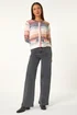 Roman Denim Fluffy Ombre Knit Cardigan - Size 18 Image 3