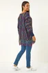 Roman Midnight Blue Fringe Hem Knit Longline Jumper - Size 16 Image 3