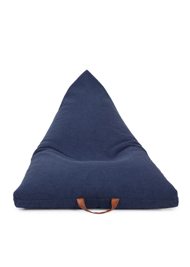 Kaikoo Blue Boucle Urban Seat Lounger with PVC Handle