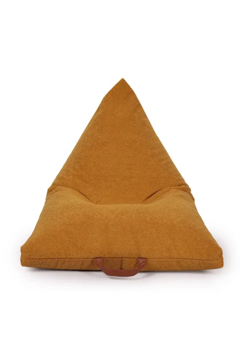 Kaikoo Mustard Boucle Urban Seat Lounger with PVC Handle - One Size Image 1