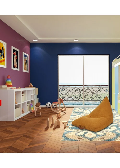 Kaikoo Mustard Boucle Urban Seat Lounger with PVC Handle - One Size Image 4