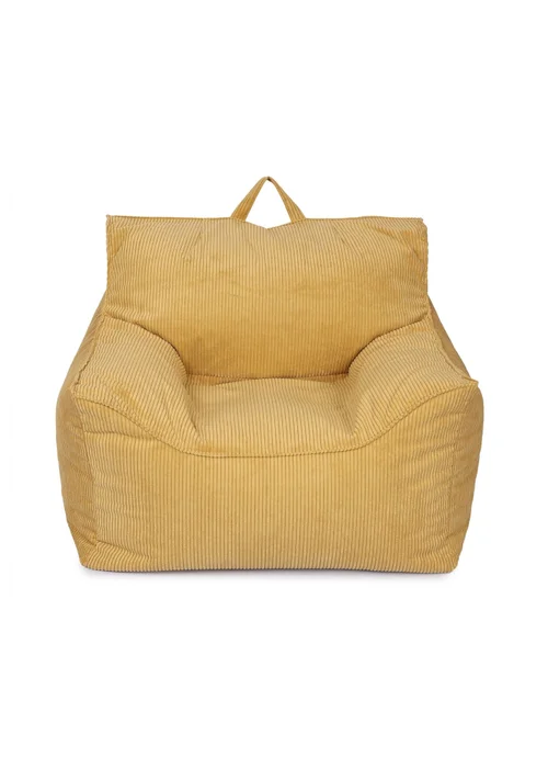 Kaikoo Mustard Cord Chair - One Size Image 1