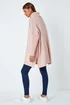 Roman Pink Cable Knit Roll Neck Poncho Jumper - Small/Medium Image 3